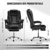 Massage Office Chair Executive Gaming Chair Leather High Back Swivel Recliner