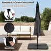 Heavy-Duty Outdoor Parasol 290 cm Offset Hanging Umbrella-Gray