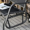 Outdoor Gliding Swing Chair Garden Seat with Mesh Seat Curved Back Steel Frame