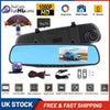 4.3"In Car Camera Recorder Dual Front and Rear HD 1080P Dash Cam Night Vision UK