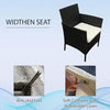Rattan Garden Furniture Sofa Set with Chairs 4 Seats for Outdoor Patio Balcony
