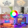 LED Lamp White Frame Ceiling Light Pendant Lights Living Room Modern Chandelier
