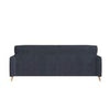 Dark Blue Velvet 3 Seater Mid Century Sofa - Beckett BCK001