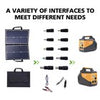 Portable 100W Solar Panel Kit + 100A Controller Camping Charger Power Station RV