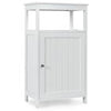 Single Door Floor Cabinet Bathroom Floor Cabinet-White