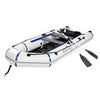 10ft PVC Water Adult Assault Boat 330kg Capacity Off-White Color Camping Gear UK