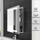 600mm LED illuminated Bathroom Mirror Cabinet with Demister / Shaver Socket