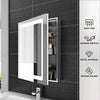 600mm LED illuminated Bathroom Mirror Cabinet with Demister / Shaver Socket