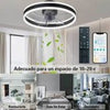 LED Ceiling Fan Light Dimmable Chandelier Lamp With Remote Control Easy to Use