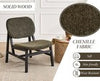 Retro Chenille Accent Chair Green Lounge Armchair for Living Room Home