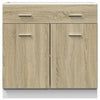 Kitchen Cabinet Home Storage Shelf Organiser Cupboard Engineered Wood vidaXL