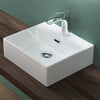 Bathroom Sink Countertop Wash Basin Ceramic Wall Mounted Rectangle Sink
