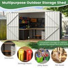 Yard Lawn Garden Storage House Storage Shed for Bike Garbage Can Tool Lawnmower