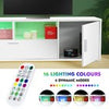 TV Stand 160cm High Gloss TV Unit Cabinet Sideboard With LED Light & Drawers