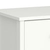 Off-White 3 Drawer Chest - Scandinavian Wooden Storage Unit, Metal Handles