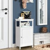 Single Door Floor Cabinet Bathroom Floor Cabinet-White