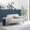 Teddy Velvet Upholstered Post Modern 2 Seater Sofa