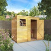 Waltons 7x5 Wooden Garden Shed Overlap Pent Single Door Windows Storage 7ft 5ft