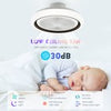 RGB LED Ceiling Fan With Lights Smart Remote Control APP Control Timing Dimmable