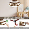40cm Ceiling Fan with Light and Remote 6 Speeds Dimmable Quiet Ceiling Fan Light