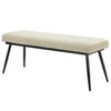 Large Beige Upholstered Dining Bench - 120cm - Seats 2 - Colbie CLB017A