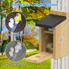 Smart Bird House W/Camera 2K Birdhouse Camera for Outdoors with Solar Panel