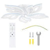 RGB LED Ceiling Light Chandelier Pendant Light Dimmable Remote Control 5000LM