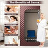 Portable Steam Sauna Home Full Body Sauna Box w/3L Steam Generator