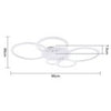 LED Ceiling Light Lamp Geometric Chandelier Lights Fixture White Dimmable Modern