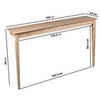 Large & Narrow Unfinished Wall Mounted Console Table - 150cm - Ava AAV006