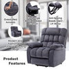 Electric Power Lift Riser Recliner Chair Sofa W/ Massage and Heat Armchair Grey