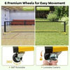 Portable Pickleball Net Set Pickle Ball Net System w/Metal Frame Yellow