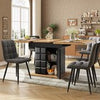 Extendable Dining Table With Storage Cabinet. 4-6 Person Table 110-140x80cm