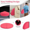 Round Portable Yoga Mat Pole Dance Crash 59” x 3” (W x T)-Pink