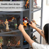 4 Tire Acrylic Display Cabinet Collection Standing Cisplay Cabinet Double Door
