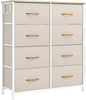 Chest of Drawers 8 Drawer Storage Dresser Organizer Unit for Bedroom Living Room