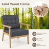 Upholstered Armchair Living Room Modern Accent Chair Soft Cushioned Sofa