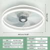 50cm LED Ceiling Fan with Lights with Remote Control Dimmable Indoor Bedroom