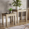 Nest of Tables Solid Pine Wood Set of 2 Coffee Side Table Living Room Furniture