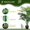 125cm/4FT Artificial Palm Plant Decorative Tree with Nursery Pot