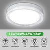 Modern LED Ceiling Light Round Panel Down Lights Bathroom Kitchen Bedroom Lamp