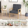 Upholstered Armchair Living Room Modern Accent Chair Soft Cushioned Sofa