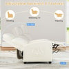 Modern Reclining Chair Recliner Chair-White