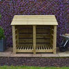 Cottesmore Log Store Outdoor Storage Shed Kindling Timber Firewood Wood Store