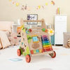 Sit to Stand Montessori Walker Toy with Storage-Multicolor