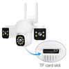 3 in 1 Wireless Camera 4K Outdoor 3 Lens 6MP CCTV PTZ Smart Home Security IR Cam