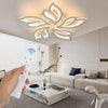 LED Lamp White Frame Ceiling Light Pendant Lights Living Room Modern Chandelier