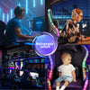 RGB LED Gaming Chair Racing Chair Office Computer PC Recliner with Music Speaker