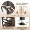 Industrial Display Rack Storage Shelf 5-Tier Bookshelf-Brown