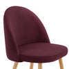 Dusk Iris Berry Velvet & Natural Set of 2 Dining Chairs RRP £125